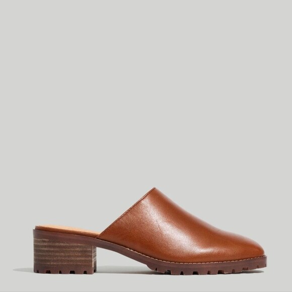 NOT FOR SALE Madewell The Mindy Lugsole Mule in Leather Cognac Brown Size 10 - Picture 9 of 9